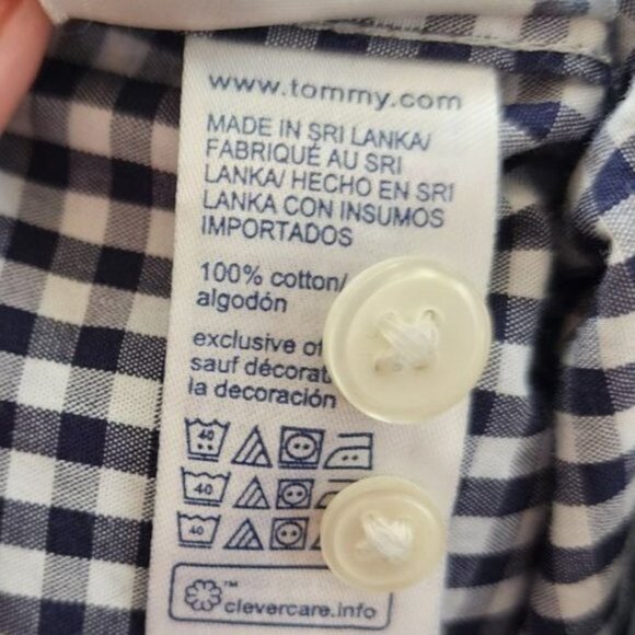 Tommy Hilfiger Men’s Checkered Button Down Shirt Size M - Picture 3 of 7